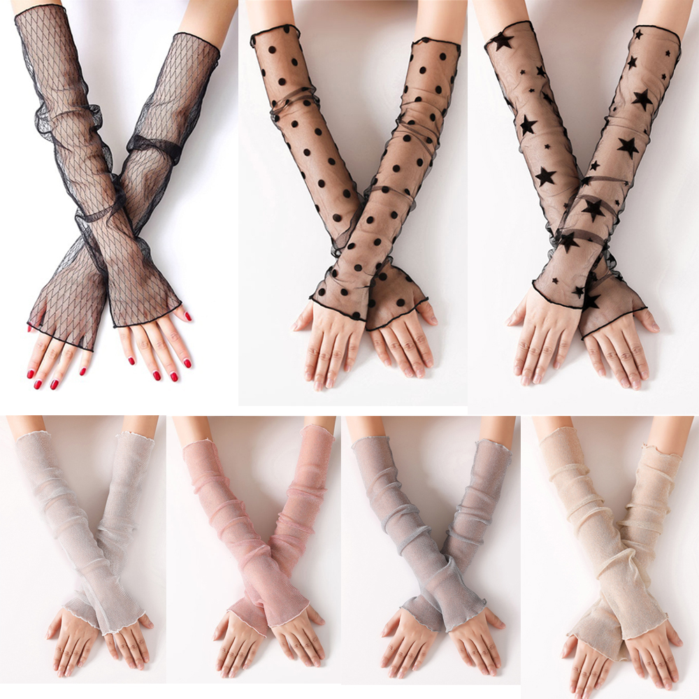 Outdoor Sport Gloves - Women's Summer Sun Protection Sleeves Mesh