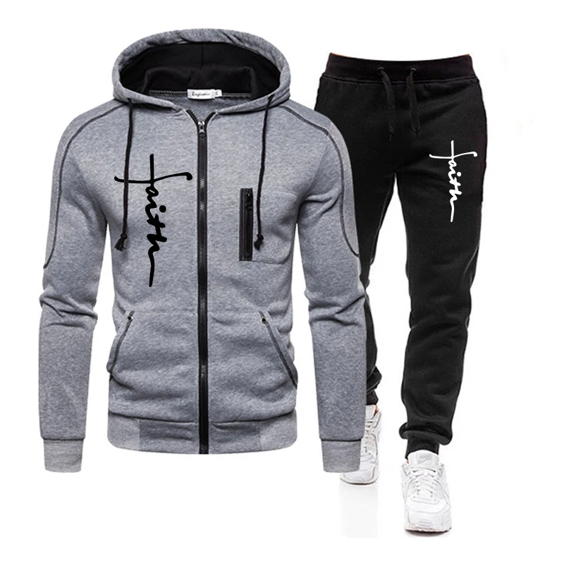 Outdoor Sport Winter Jacket - Daily Men's Tracksuit Jogging Hoodie Men