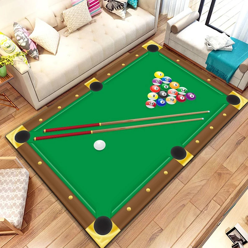 Billiards Area Rug, Ball Game  - Outdoor Sport Area recensie en prijs