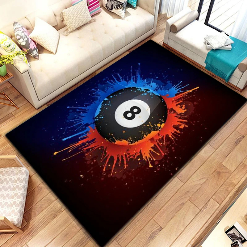 Billiards Area Rug, Ball Game  - Outdoor Sport Area recensie en prijs
