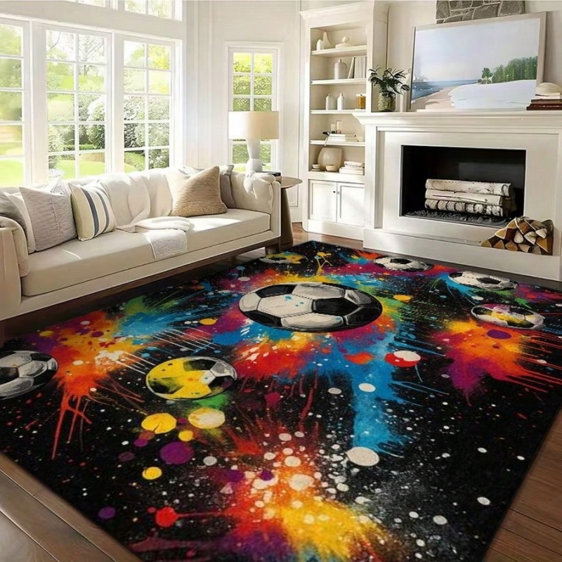 Colorful Graffiti Splash Footb - Outdoor Sport Background recensie en prijs