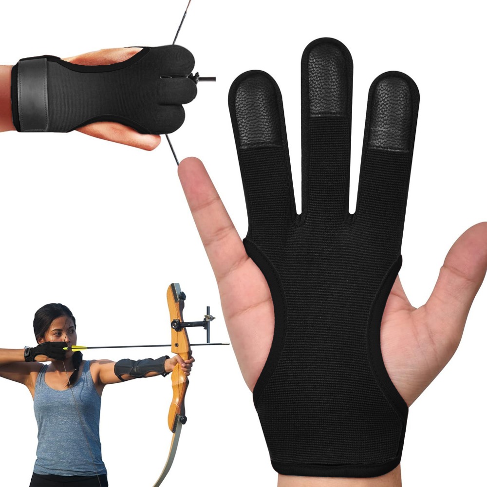 1PCS Archery 3 Fingers Glove G - Outdoor Sport Gloves recensie en prijs