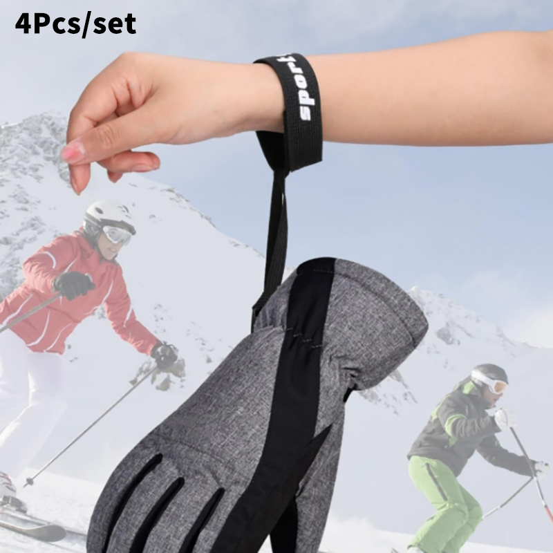 4Pcs Ski Glove Wrist Strap Glo - Outdoor Sport Gloves recensie en prijs