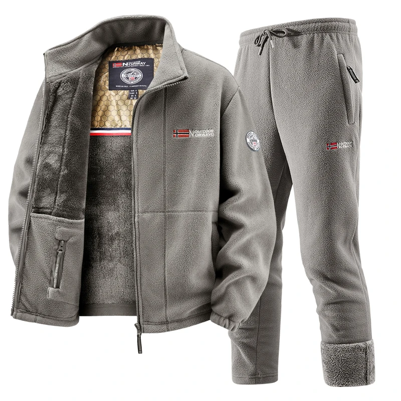 Mens Winter Fleece Tracksuit S - Outdoor Sport Winter Jacket recensie en prijs