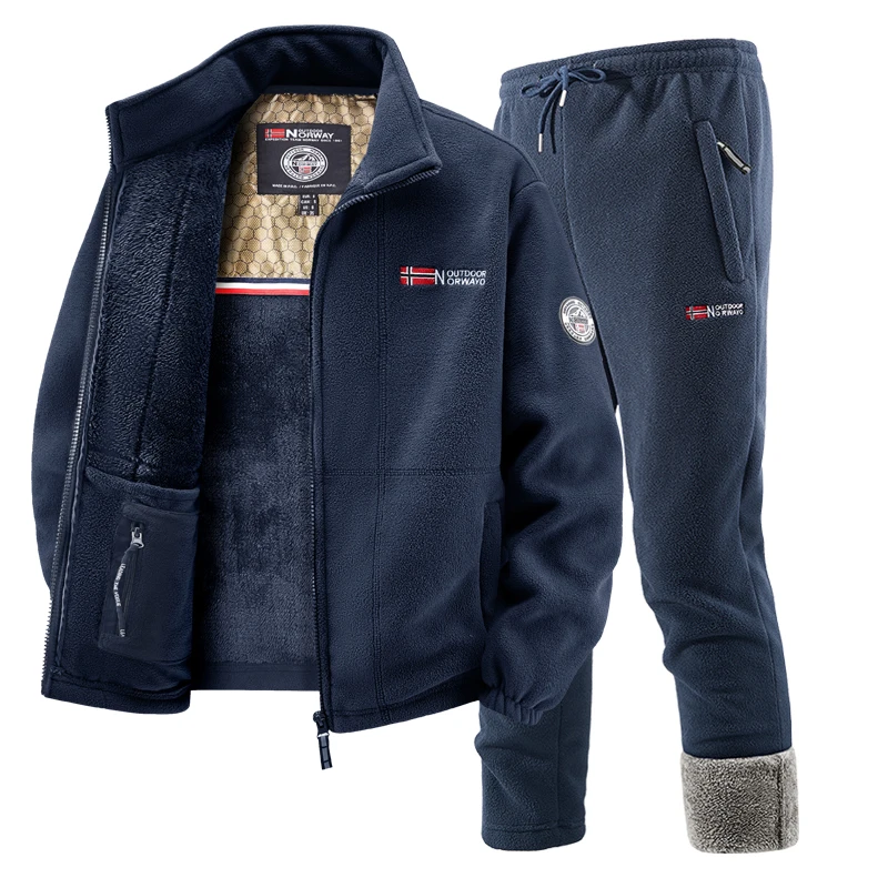 Mens Winter Fleece Tracksuit S - Outdoor Sport Winter Jacket recensie en prijs