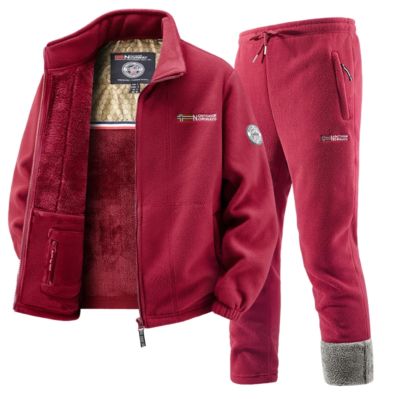 Mens Winter Fleece Tracksuit S - Outdoor Sport Winter Jacket recensie en prijs