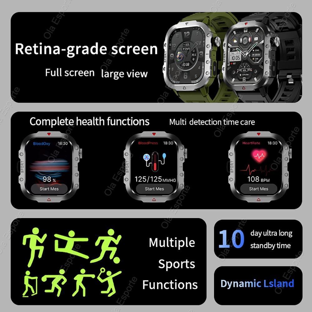 New Flashlight Smart Watch 202 - Outdoor Sport Day recensie en prijs
