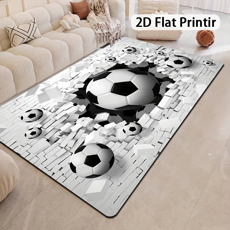 Soccer Ball 3D Effect Rug Flan - Outdoor Sport Area recensie en prijs