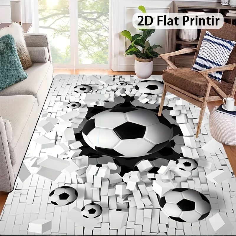 Soccer Ball 3D Effect Rug Flan - Outdoor Sport Area recensie en prijs