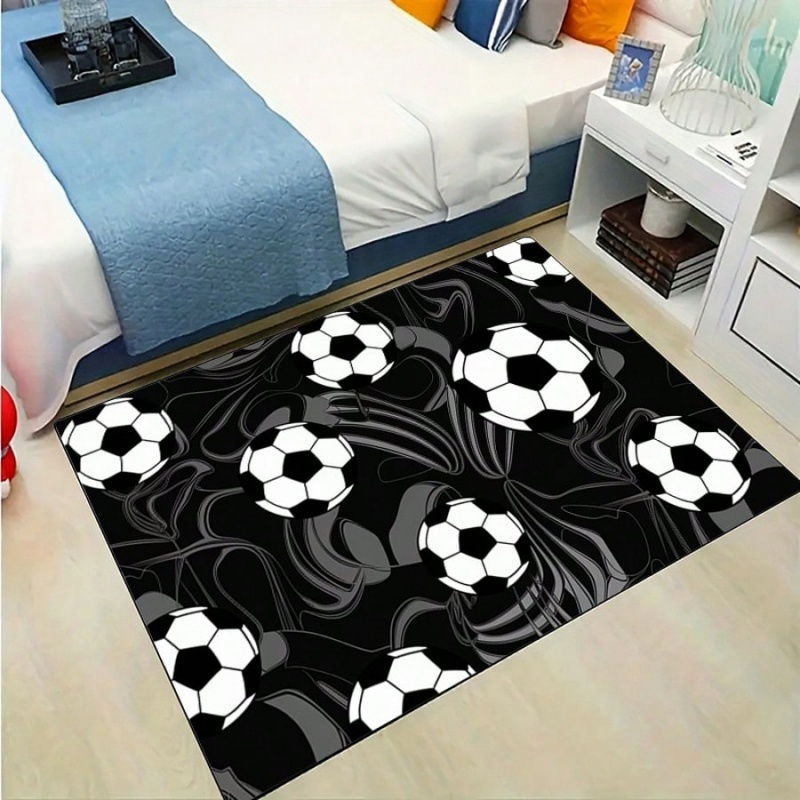 Black Gray Swirl Soccer Print  - Outdoor Sport Area recensie en prijs