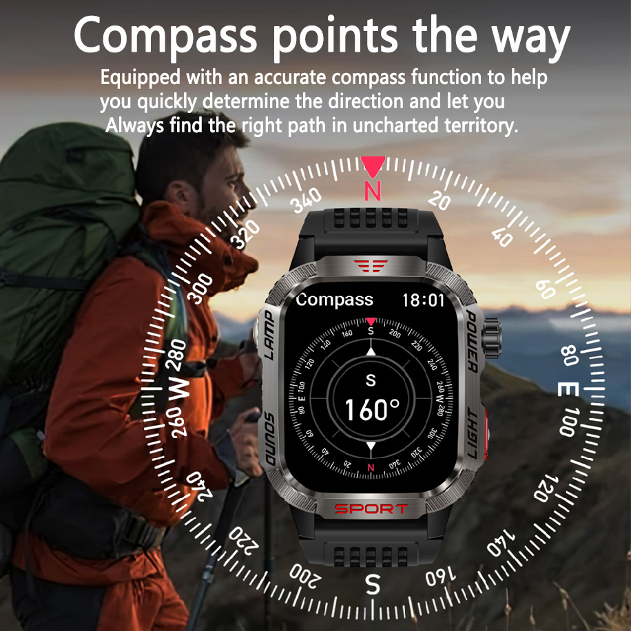 New Military GPS Smart Watch M - Outdoor Sport Day recensie en prijs