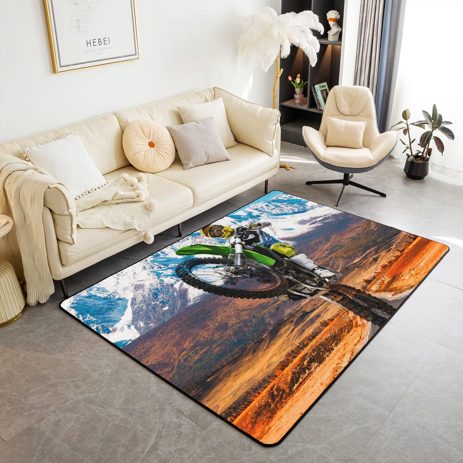 Teen Dirt Bike Area Rug for Li - Outdoor Sport Area recensie en prijs