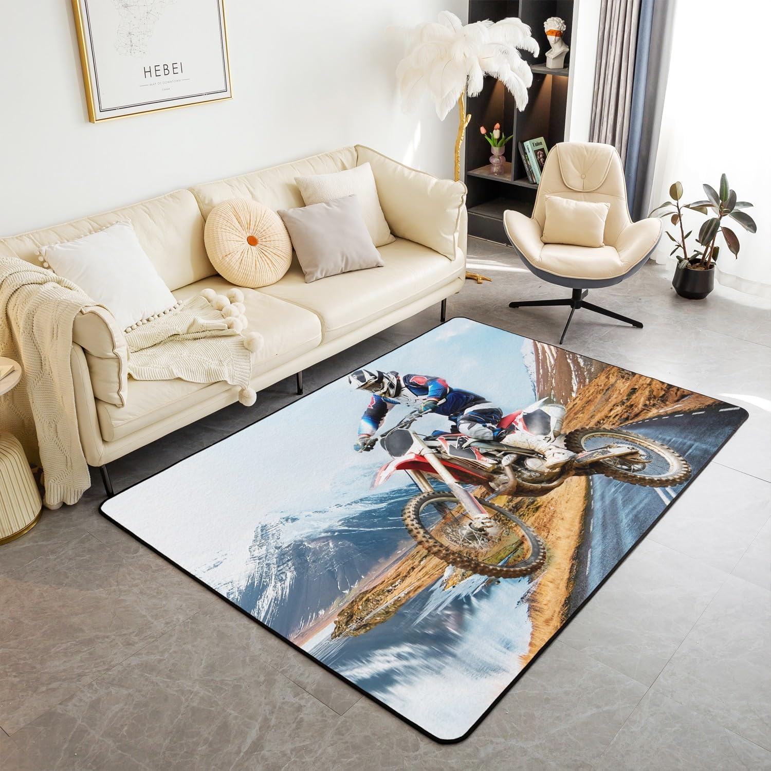 Teen Dirt Bike Area Rug for Li - Outdoor Sport Area recensie en prijs