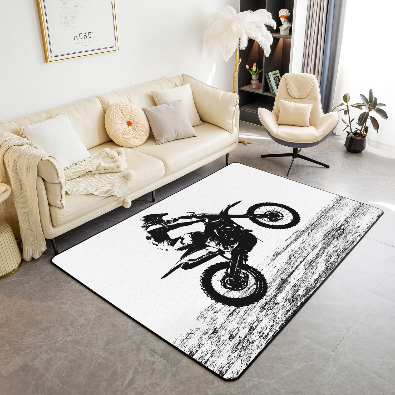 Teen Dirt Bike Area Rug for Li - Outdoor Sport Area recensie en prijs