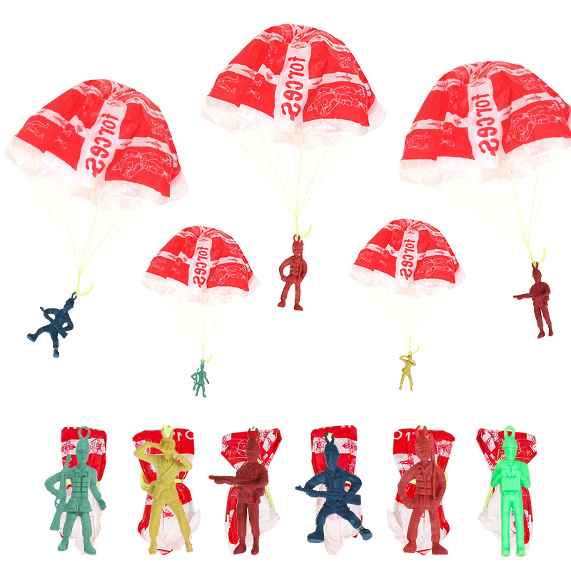 10pcs Plastic Ejecting Parachu - Outdoor Sport Day recensie en prijs