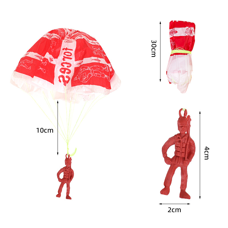 10pcs Plastic Ejecting Parachu - Outdoor Sport Day recensie en prijs