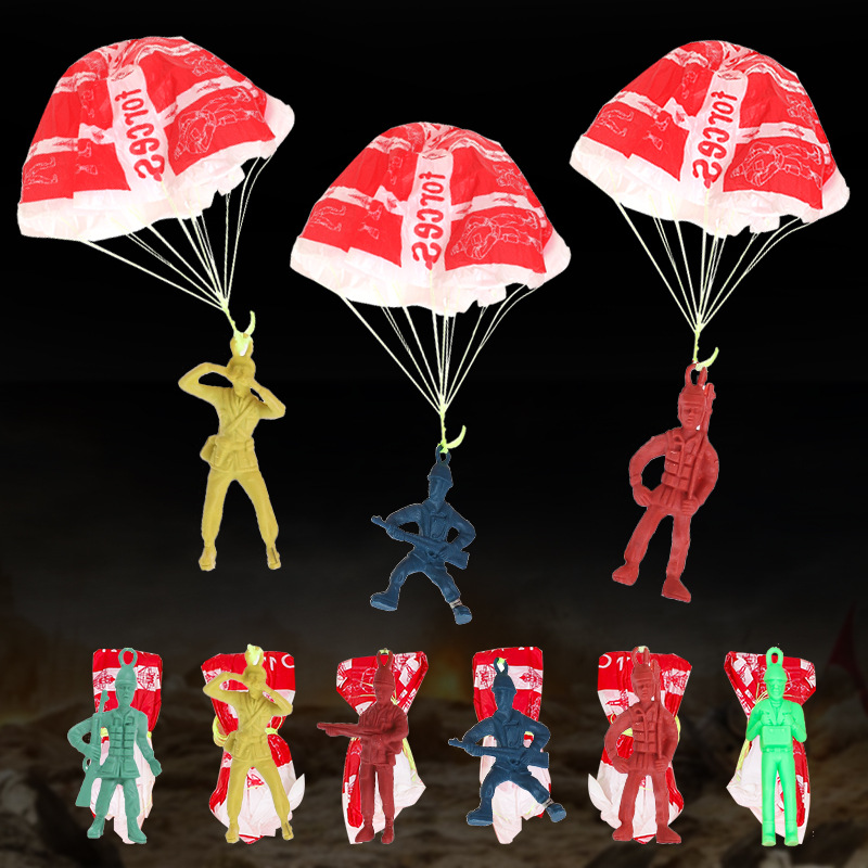 10pcs Plastic Ejecting Parachu - Outdoor Sport Day recensie en prijs